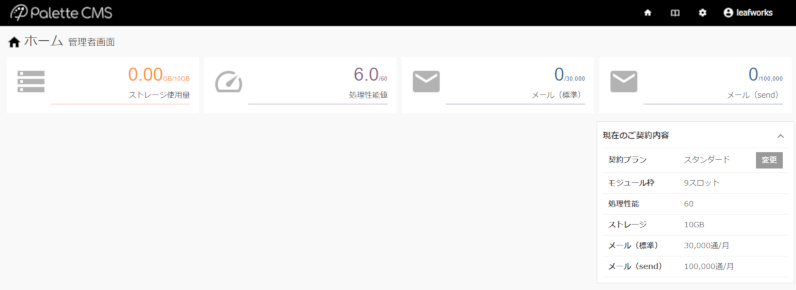 管理者ダッシュボード