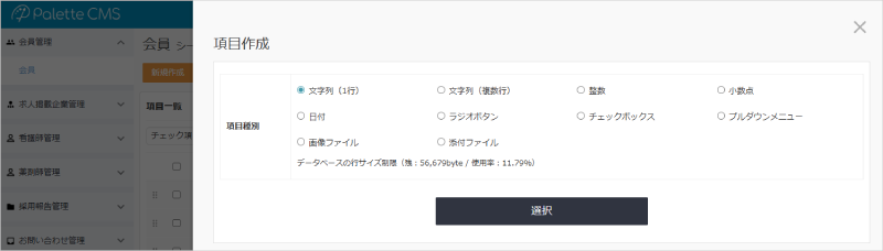 基本操作_項目作成